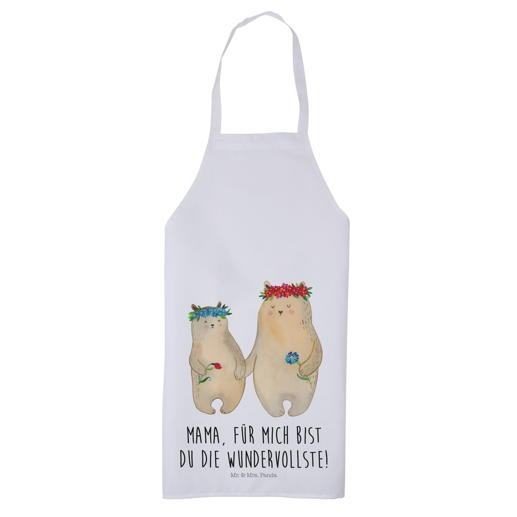 Kochschürze Bären mit Blumenkranz Schürze, Backschürze, Küchenschürze, Grillschürze, Latzschürze, Familie, Vatertag, Muttertag, Bruder, Schwester, Mama, Papa, Oma, Opa, Bär, Bären, Mutter, Mutti, Mami, Lieblingsmensch, Lieblingsmama, beste Mutter, weltbeste Mama, Geschenk Mama. Muttertag, Tochter, Kind, Kinder, Töchter, Family, Vorbild