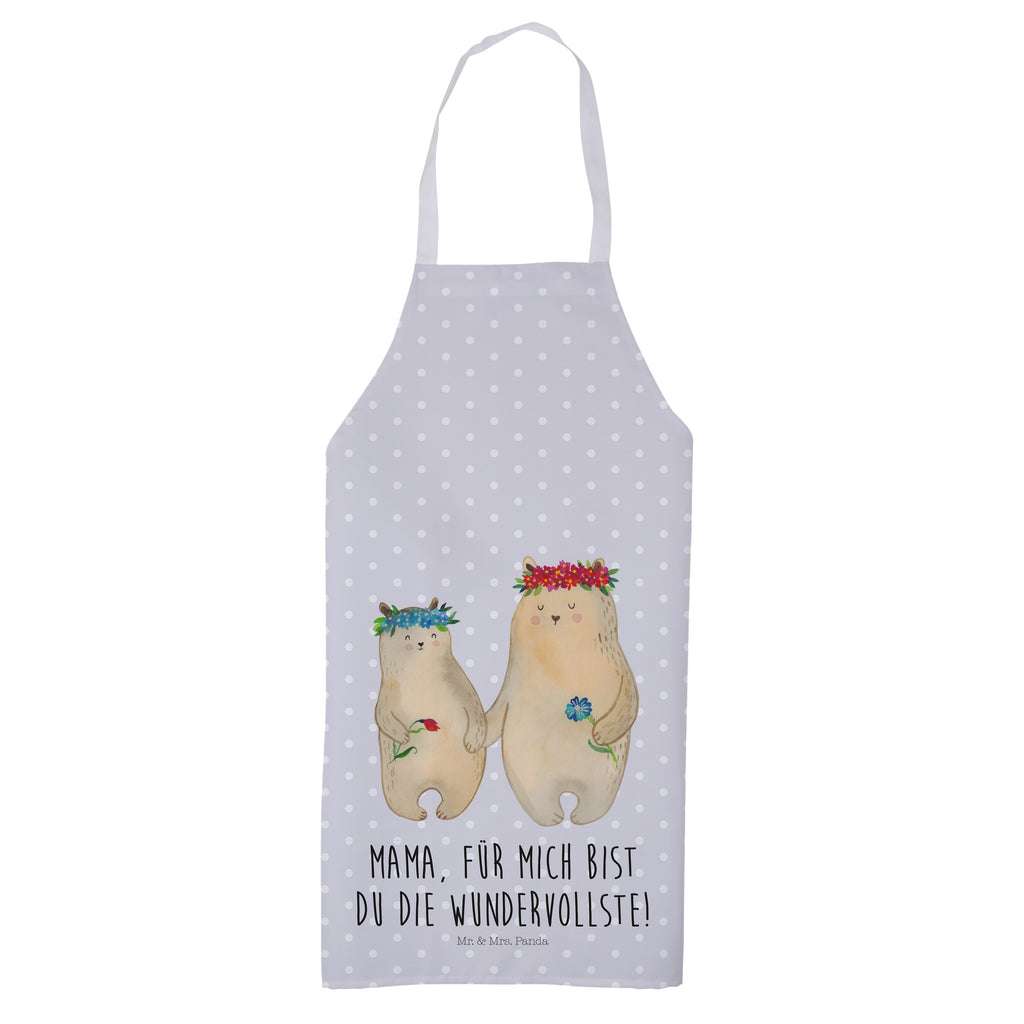 Kochschürze Bären mit Blumenkranz Schürze, Backschürze, Küchenschürze, Grillschürze, Latzschürze, Familie, Vatertag, Muttertag, Bruder, Schwester, Mama, Papa, Oma, Opa, Bär, Bären, Mutter, Mutti, Mami, Lieblingsmensch, Lieblingsmama, beste Mutter, weltbeste Mama, Geschenk Mama. Muttertag, Tochter, Kind, Kinder, Töchter, Family, Vorbild