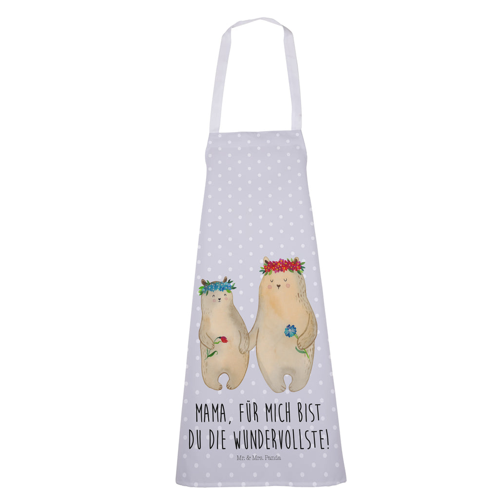 Kochschürze Bären mit Blumenkranz Schürze, Backschürze, Küchenschürze, Grillschürze, Latzschürze, Familie, Vatertag, Muttertag, Bruder, Schwester, Mama, Papa, Oma, Opa, Bär, Bären, Mutter, Mutti, Mami, Lieblingsmensch, Lieblingsmama, beste Mutter, weltbeste Mama, Geschenk Mama. Muttertag, Tochter, Kind, Kinder, Töchter, Family, Vorbild