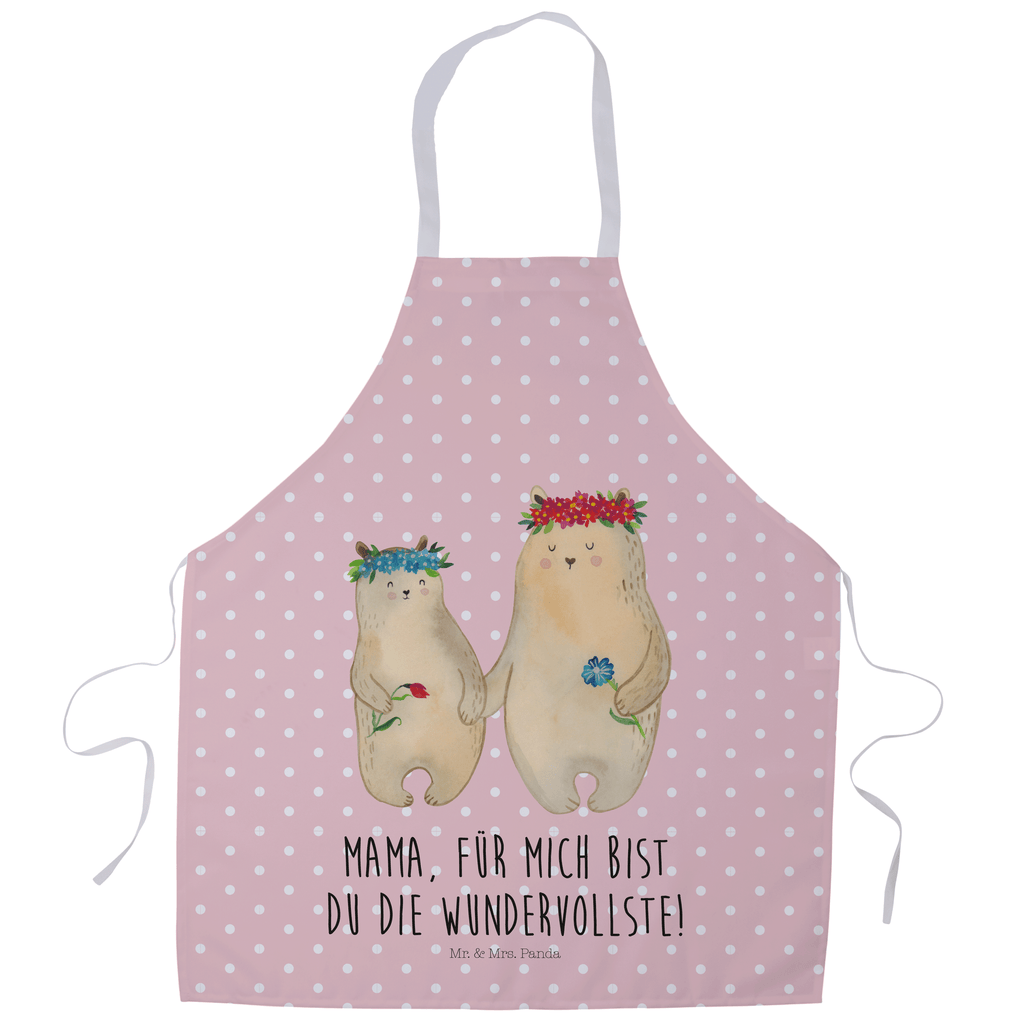 Kochschürze Bären mit Blumenkranz Schürze, Backschürze, Küchenschürze, Grillschürze, Latzschürze, Familie, Vatertag, Muttertag, Bruder, Schwester, Mama, Papa, Oma, Opa, Bär, Bären, Mutter, Mutti, Mami, Lieblingsmensch, Lieblingsmama, beste Mutter, weltbeste Mama, Geschenk Mama. Muttertag, Tochter, Kind, Kinder, Töchter, Family, Vorbild