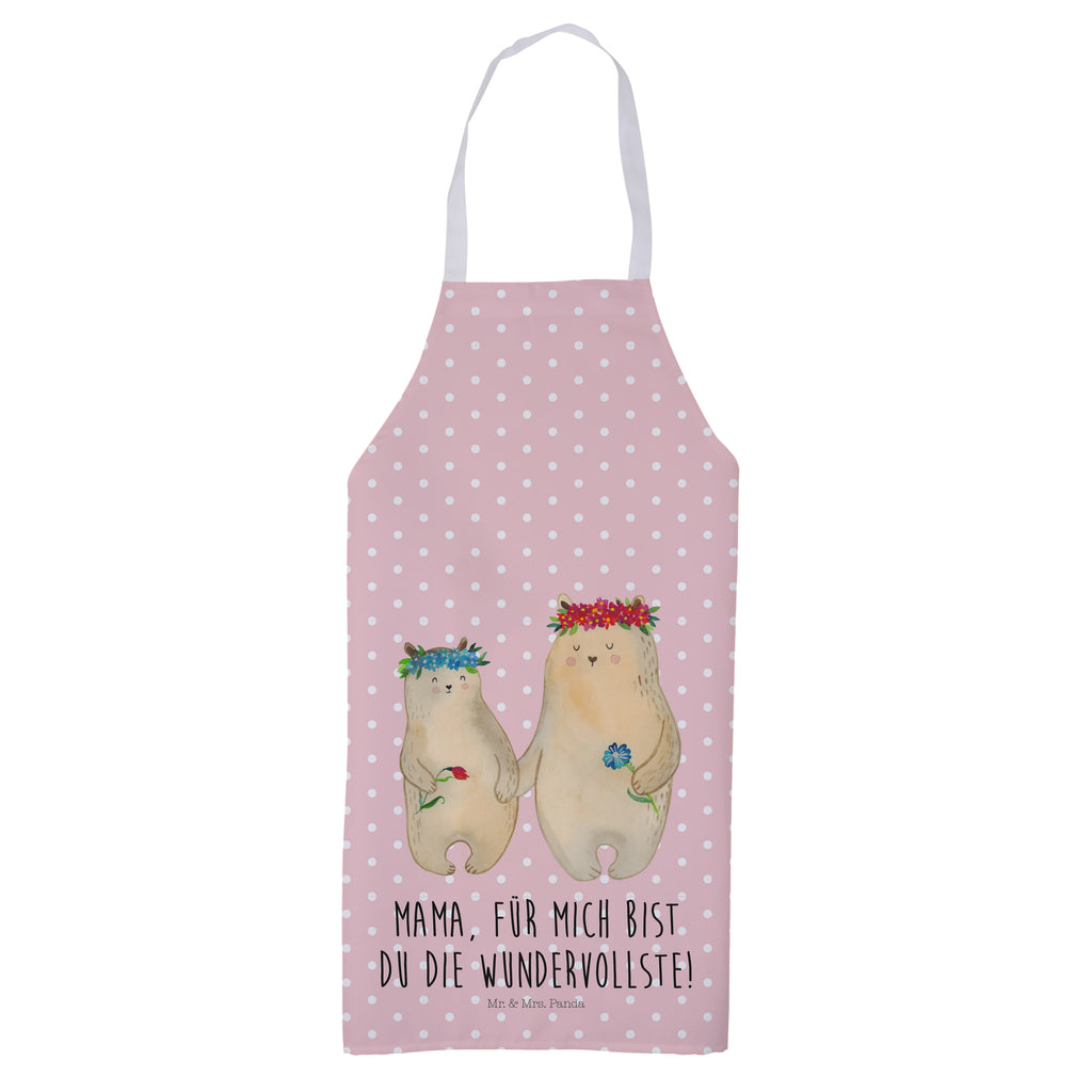 Kochschürze Bären mit Blumenkranz Schürze, Backschürze, Küchenschürze, Grillschürze, Latzschürze, Familie, Vatertag, Muttertag, Bruder, Schwester, Mama, Papa, Oma, Opa, Bär, Bären, Mutter, Mutti, Mami, Lieblingsmensch, Lieblingsmama, beste Mutter, weltbeste Mama, Geschenk Mama. Muttertag, Tochter, Kind, Kinder, Töchter, Family, Vorbild