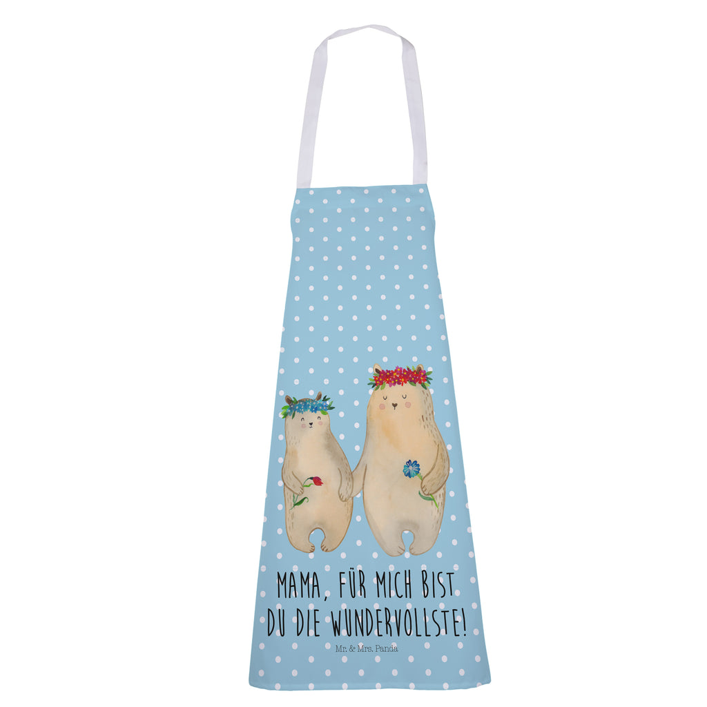 Kochschürze Bären mit Blumenkranz Schürze, Backschürze, Küchenschürze, Grillschürze, Latzschürze, Familie, Vatertag, Muttertag, Bruder, Schwester, Mama, Papa, Oma, Opa, Bär, Bären, Mutter, Mutti, Mami, Lieblingsmensch, Lieblingsmama, beste Mutter, weltbeste Mama, Geschenk Mama. Muttertag, Tochter, Kind, Kinder, Töchter, Family, Vorbild