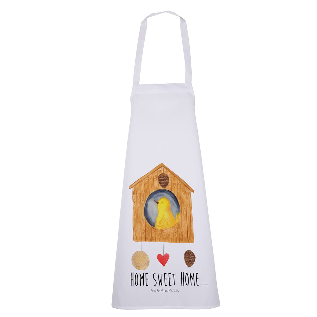 Kochschürze Vogelhaus sweet Home Schürze, Backschürze, Küchenschürze, Grillschürze, Latzschürze, Tiermotive, Gute Laune, lustige Sprüche, Tiere, Vogelhaus, Vogel, Home sweet Home, Einzug, Umzug, Geschenk, Einzugsgeschenk, Hausbau, Haus