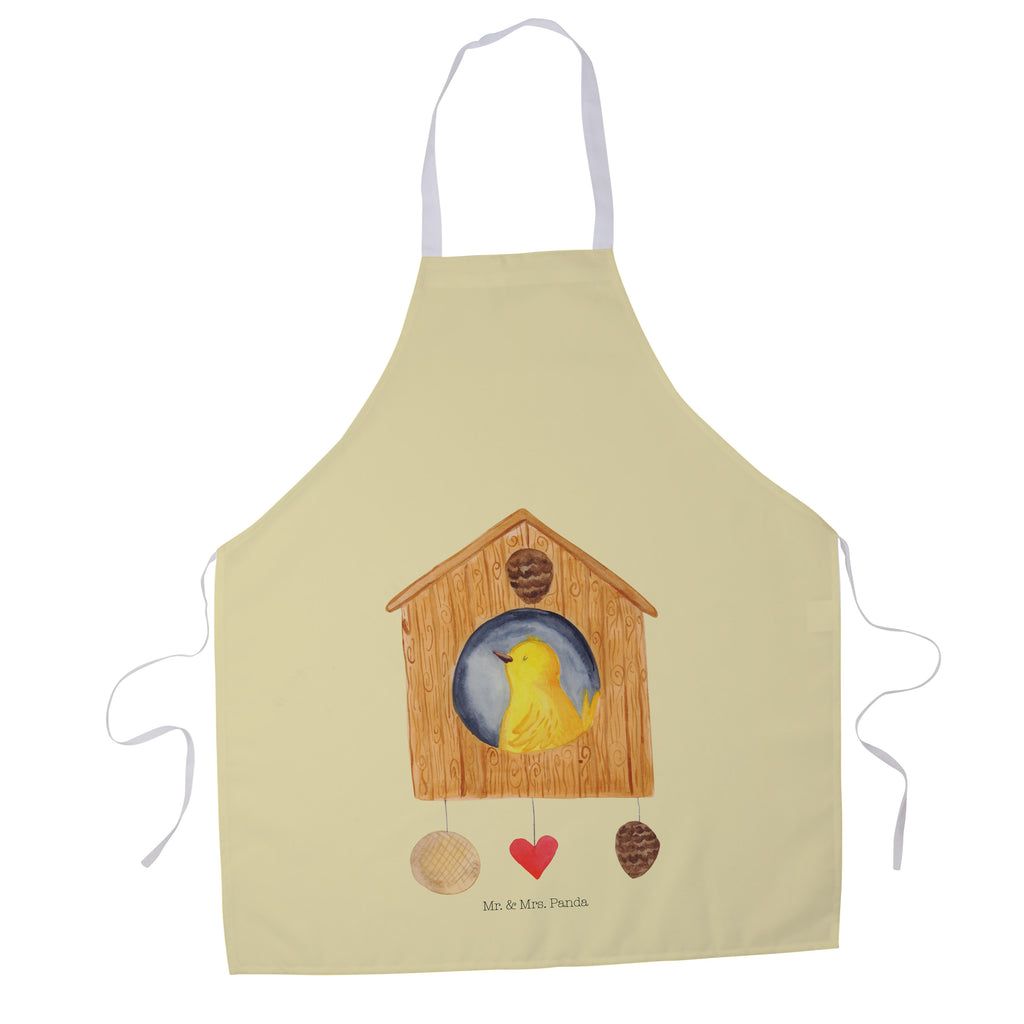 Kochschürze Vogelhaus sweet Home Schürze, Backschürze, Küchenschürze, Grillschürze, Latzschürze, Tiermotive, Gute Laune, lustige Sprüche, Tiere, Vogelhaus, Vogel, Home sweet Home, Einzug, Umzug, Geschenk, Einzugsgeschenk, Hausbau, Haus