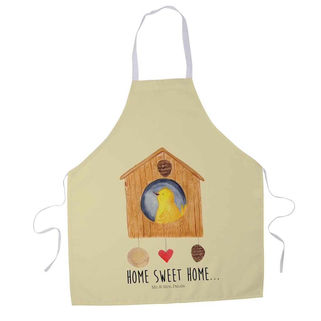 Kochschürze Vogelhaus sweet Home Schürze, Backschürze, Küchenschürze, Grillschürze, Latzschürze, Tiermotive, Gute Laune, lustige Sprüche, Tiere, Vogelhaus, Vogel, Home sweet Home, Einzug, Umzug, Geschenk, Einzugsgeschenk, Hausbau, Haus