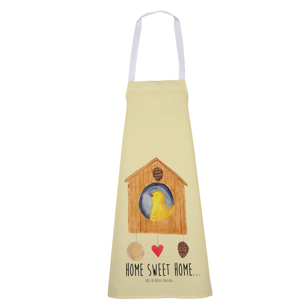 Kochschürze Vogelhaus sweet Home Schürze, Backschürze, Küchenschürze, Grillschürze, Latzschürze, Tiermotive, Gute Laune, lustige Sprüche, Tiere, Vogelhaus, Vogel, Home sweet Home, Einzug, Umzug, Geschenk, Einzugsgeschenk, Hausbau, Haus