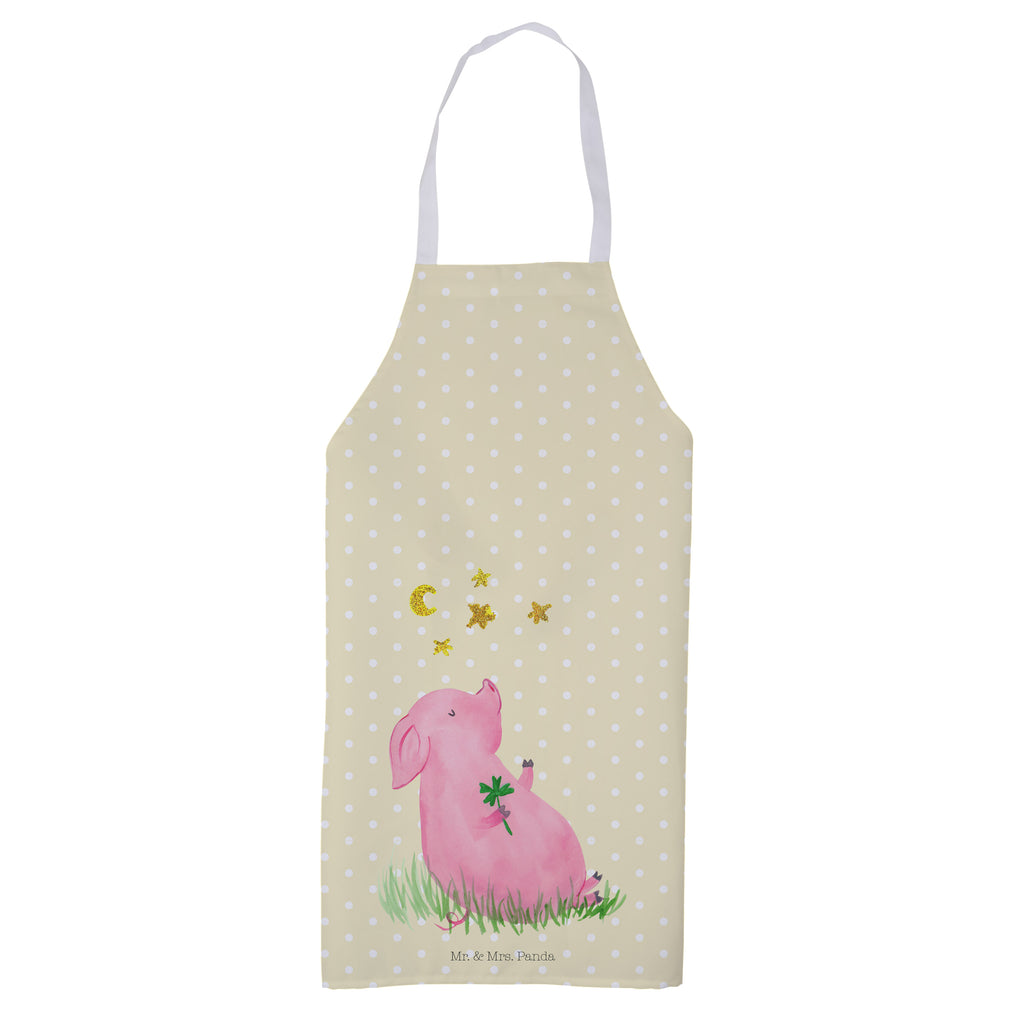 Kochschürze Glücksschwein Schürze, Backschürze, Küchenschürze, Grillschürze, Latzschürze, Tiermotive, Gute Laune, lustige Sprüche, Tiere, Glücksschwein. Glück, Schwein, Schweinchen, Sterne, Sernchen, Ziele, Träume, Motivation, Glücksbringer