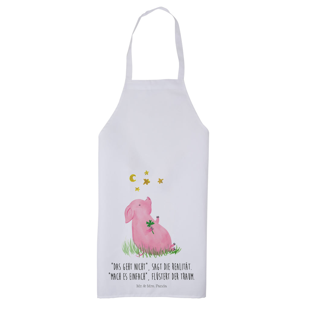 Kochschürze Glücksschwein Schürze, Backschürze, Küchenschürze, Grillschürze, Latzschürze, Tiermotive, Gute Laune, lustige Sprüche, Tiere, Glücksschwein. Glück, Schwein, Schweinchen, Sterne, Sernchen, Ziele, Träume, Motivation, Glücksbringer