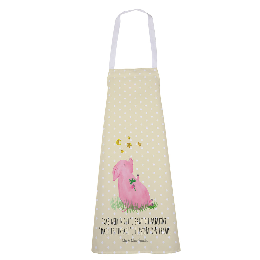 Kochschürze Glücksschwein Schürze, Backschürze, Küchenschürze, Grillschürze, Latzschürze, Tiermotive, Gute Laune, lustige Sprüche, Tiere, Glücksschwein. Glück, Schwein, Schweinchen, Sterne, Sernchen, Ziele, Träume, Motivation, Glücksbringer