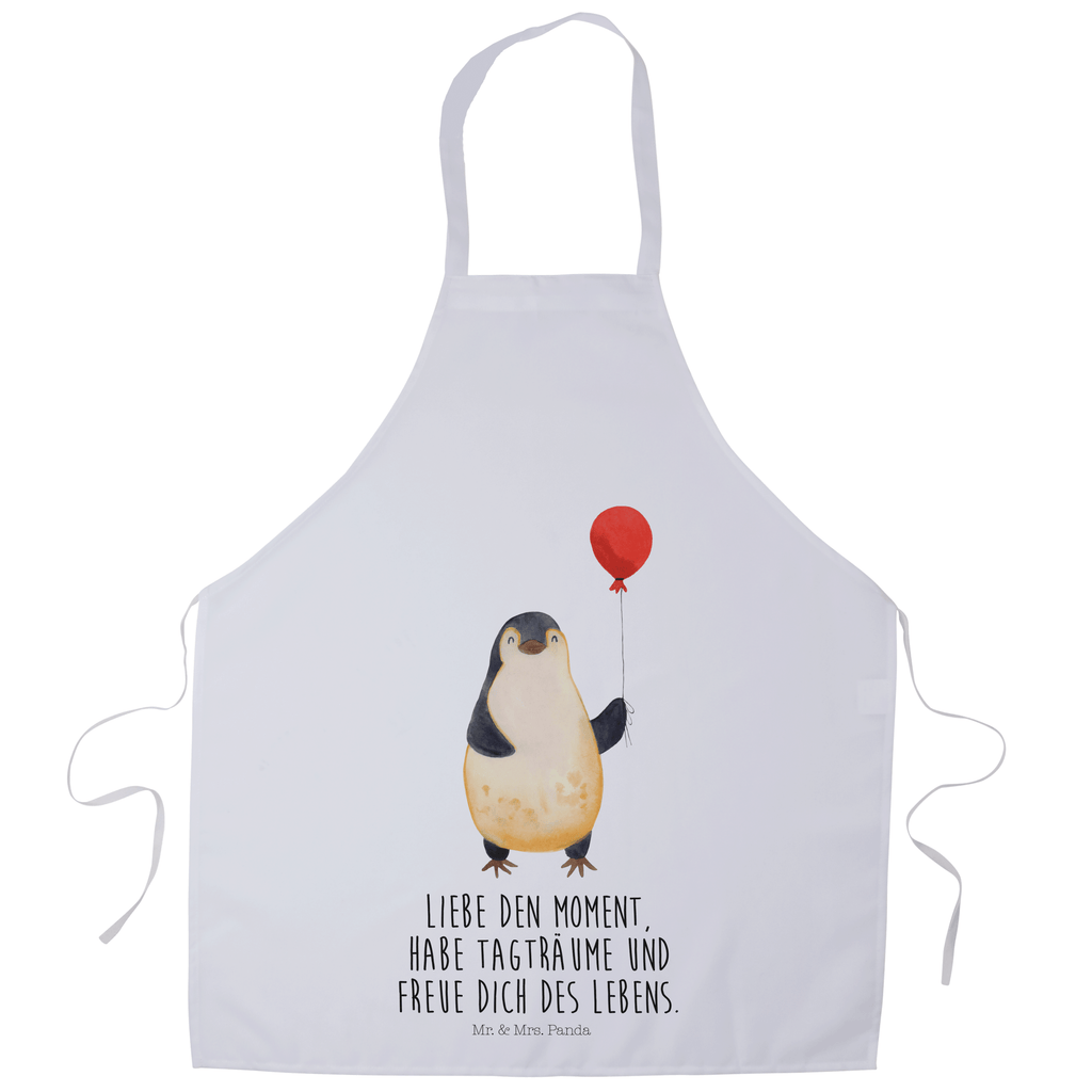 Kochschürze Pinguin Luftballon Schürze, Backschürze, Küchenschürze, Grillschürze, Latzschürze, Pinguin, Pinguine, Luftballon, Tagträume, Lebenslust, Geschenk Freundin, Geschenkidee, beste Freundin, Motivation, Neustart, neues Leben, Liebe, Glück