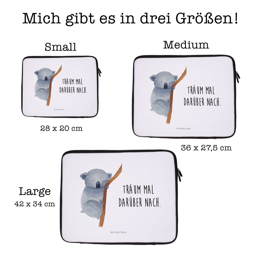 27 x 36 Notebook Tasche  Koalabär Notebook Tasche, Laptop, Computertasche, Tasche, Damen, Schutzhülle, Tiermotive, Gute Laune, lustige Sprüche, Tiere, Koala, träumen, Traum, schlafen, Schlafzimmer, Traumland, Bär, Koalabär