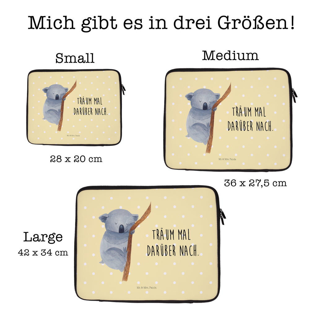 27 x 36 Notebook Tasche  Koalabär Notebook Tasche, Laptop, Computertasche, Tasche, Damen, Schutzhülle, Tiermotive, Gute Laune, lustige Sprüche, Tiere, Koala, träumen, Traum, schlafen, Schlafzimmer, Traumland, Bär, Koalabär