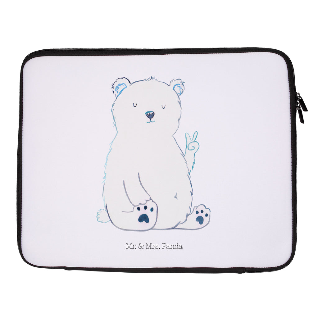 20 x 28 Notebook Tasche  Eisbär Faul Notebook Tasche, Laptop, Computertasche, Tasche, Bär, Teddy, Teddybär, Eisbär, Nordpol, Faul, Entspannen, Relaxen, Büro, Arbeit, Bürojob, Arbeitsplatz, Homeoffice