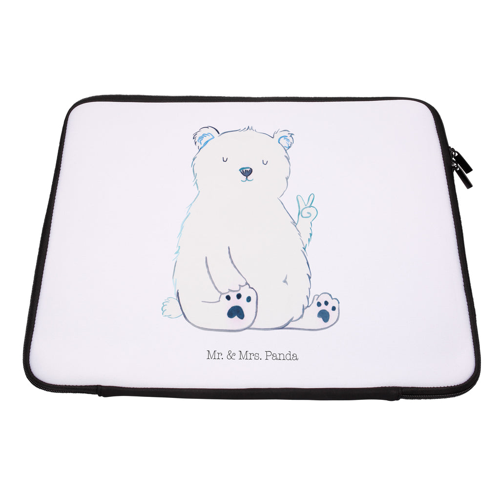 20 x 28 Notebook Tasche  Eisbär Faul Notebook Tasche, Laptop, Computertasche, Tasche, Bär, Teddy, Teddybär, Eisbär, Nordpol, Faul, Entspannen, Relaxen, Büro, Arbeit, Bürojob, Arbeitsplatz, Homeoffice