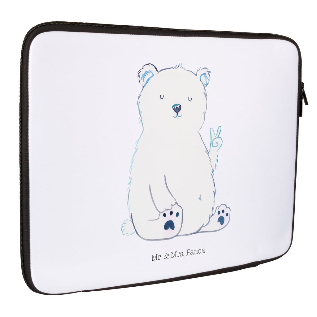 20 x 28 Notebook Tasche  Eisbär Faul Notebook Tasche, Laptop, Computertasche, Tasche, Bär, Teddy, Teddybär, Eisbär, Nordpol, Faul, Entspannen, Relaxen, Büro, Arbeit, Bürojob, Arbeitsplatz, Homeoffice
