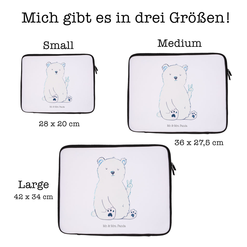 20 x 28 Notebook Tasche  Eisbär Faul Notebook Tasche, Laptop, Computertasche, Tasche, Bär, Teddy, Teddybär, Eisbär, Nordpol, Faul, Entspannen, Relaxen, Büro, Arbeit, Bürojob, Arbeitsplatz, Homeoffice