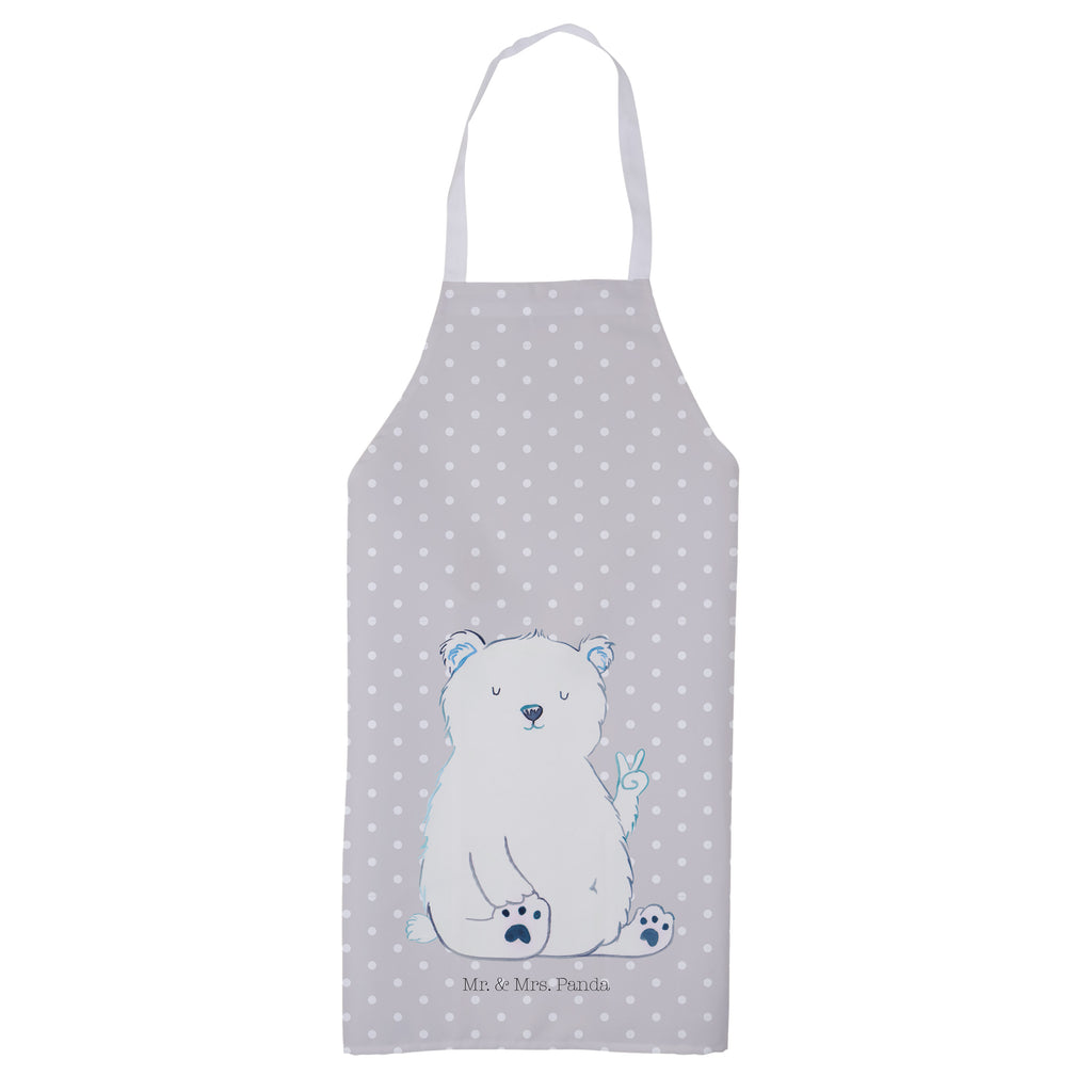 Kochschürze Eisbär Faul Schürze, Backschürze, Küchenschürze, Grillschürze, Latzschürze, Bär, Teddy, Teddybär, Eisbär, Nordpol, Faul, Entspannen, Relaxen, Büro, Arbeit, Bürojob, Arbeitsplatz, Homeoffice
