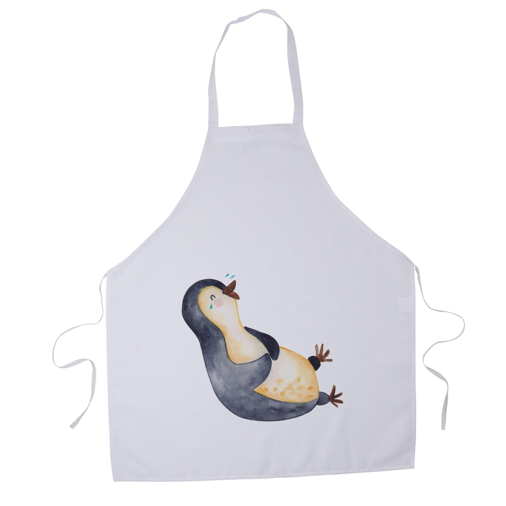 Kochschürze Pinguin lachend Schürze, Backschürze, Küchenschürze, Grillschürze, Latzschürze, Pinguin, Pinguine, lustiger Spruch, Optimismus, Fröhlich, Lachen, Humor, Fröhlichkeit