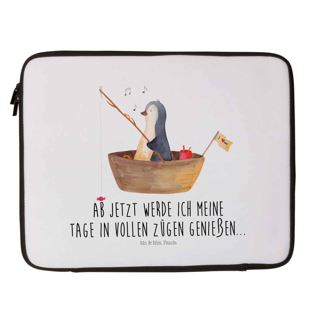 20 x 28 Notebook Tasche  Pinguin Angelboot Notebook Tasche, Laptop, Computertasche, Tasche, Pinguin, Pinguine, Angeln, Boot, Angelboot, Lebenslust, Leben, genießen, Motivation, Neustart, Neuanfang, Trennung, Scheidung, Geschenkidee Liebeskummer