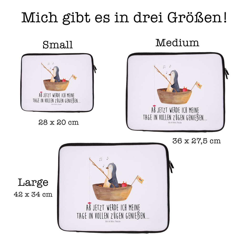 20 x 28 Notebook Tasche  Pinguin Angelboot Notebook Tasche, Laptop, Computertasche, Tasche, Pinguin, Pinguine, Angeln, Boot, Angelboot, Lebenslust, Leben, genießen, Motivation, Neustart, Neuanfang, Trennung, Scheidung, Geschenkidee Liebeskummer