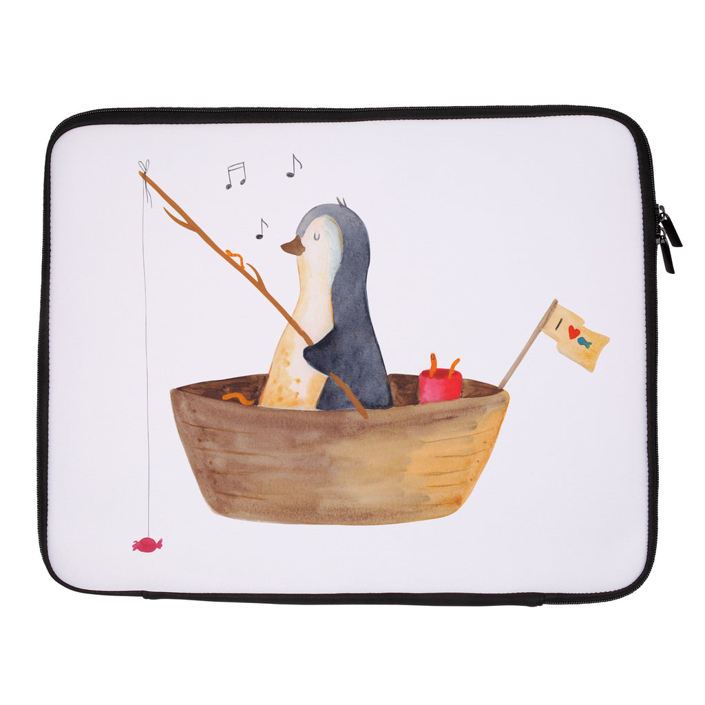 20 x 28 Notebook Tasche  Pinguin Angelboot Notebook Tasche, Laptop, Computertasche, Tasche, Pinguin, Pinguine, Angeln, Boot, Angelboot, Lebenslust, Leben, genießen, Motivation, Neustart, Neuanfang, Trennung, Scheidung, Geschenkidee Liebeskummer
