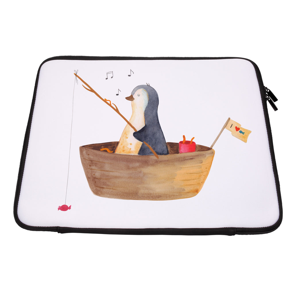 20 x 28 Notebook Tasche  Pinguin Angelboot Notebook Tasche, Laptop, Computertasche, Tasche, Pinguin, Pinguine, Angeln, Boot, Angelboot, Lebenslust, Leben, genießen, Motivation, Neustart, Neuanfang, Trennung, Scheidung, Geschenkidee Liebeskummer