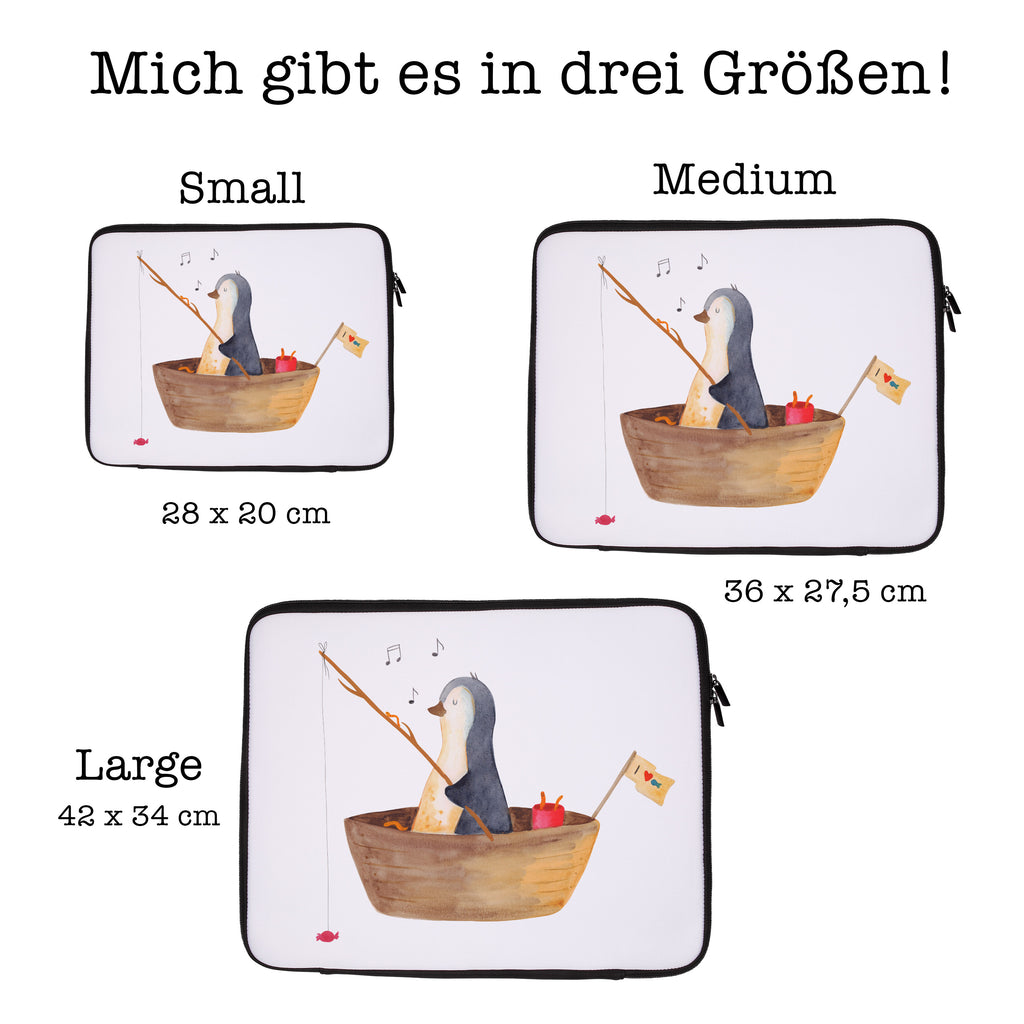 20 x 28 Notebook Tasche  Pinguin Angelboot Notebook Tasche, Laptop, Computertasche, Tasche, Pinguin, Pinguine, Angeln, Boot, Angelboot, Lebenslust, Leben, genießen, Motivation, Neustart, Neuanfang, Trennung, Scheidung, Geschenkidee Liebeskummer