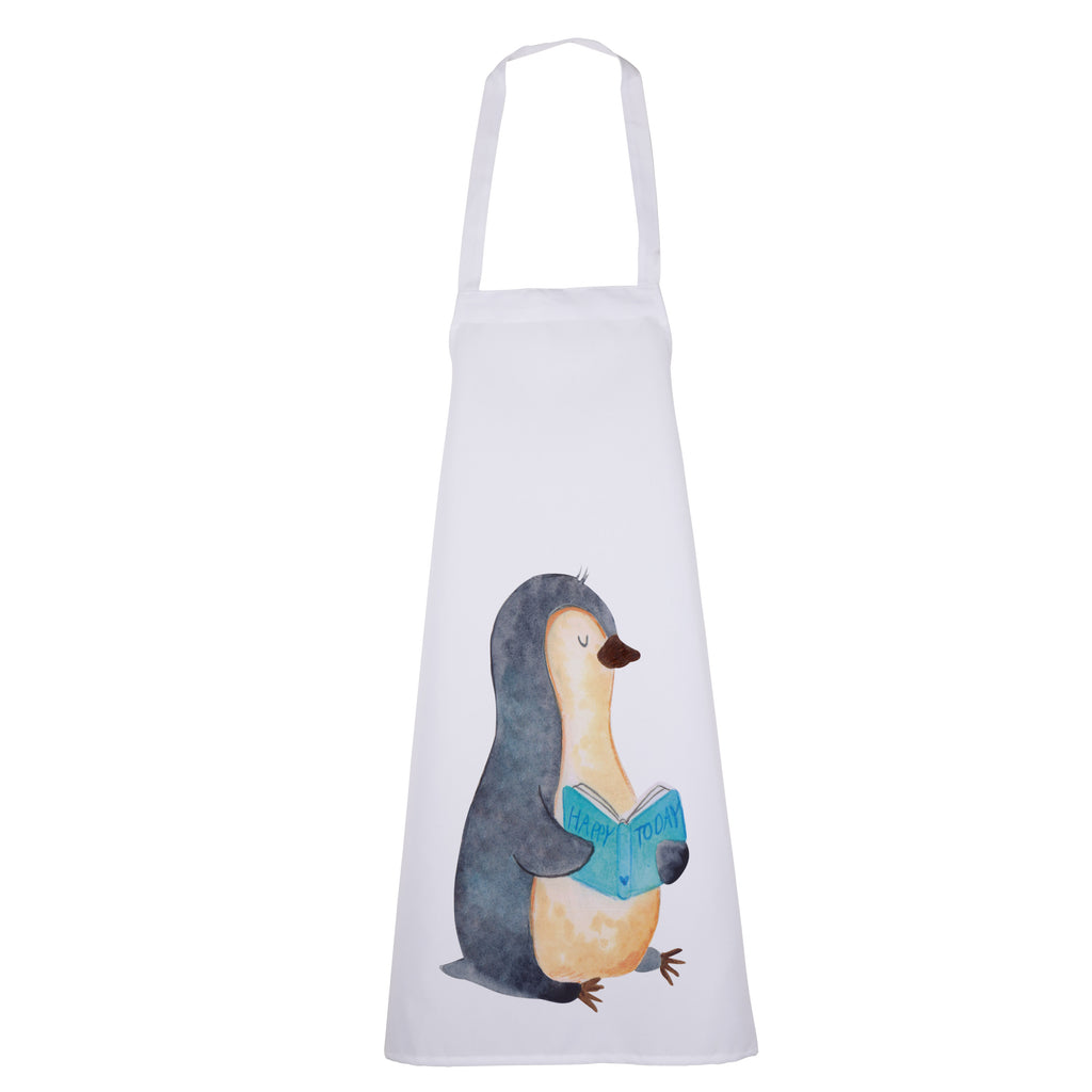 Kochschürze Pinguin Buch Schürze, Backschürze, Küchenschürze, Grillschürze, Latzschürze, Pinguin, Pinguine, Buch, Lesen, Bücherwurm, Nichtstun, Faulenzen, Ferien, Urlaub, Freizeit