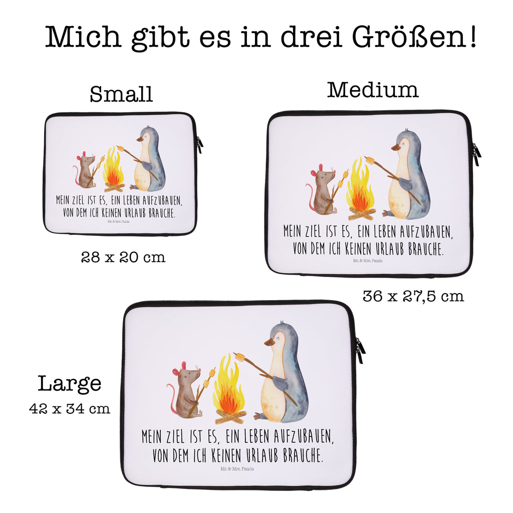 20 x 28 Notebook Tasche  Pinguin Lagerfeuer Notebook Tasche, Laptop, Computertasche, Tasche, Pinguin, Maus, Pinguine, Lagerfeuer, Leben, Arbeit, Job, Motivation, Büro, Büroalltag, Lebensspruch, Lebensmotivation, Neustart, Liebe, grillen, Feuer, Marshmallows