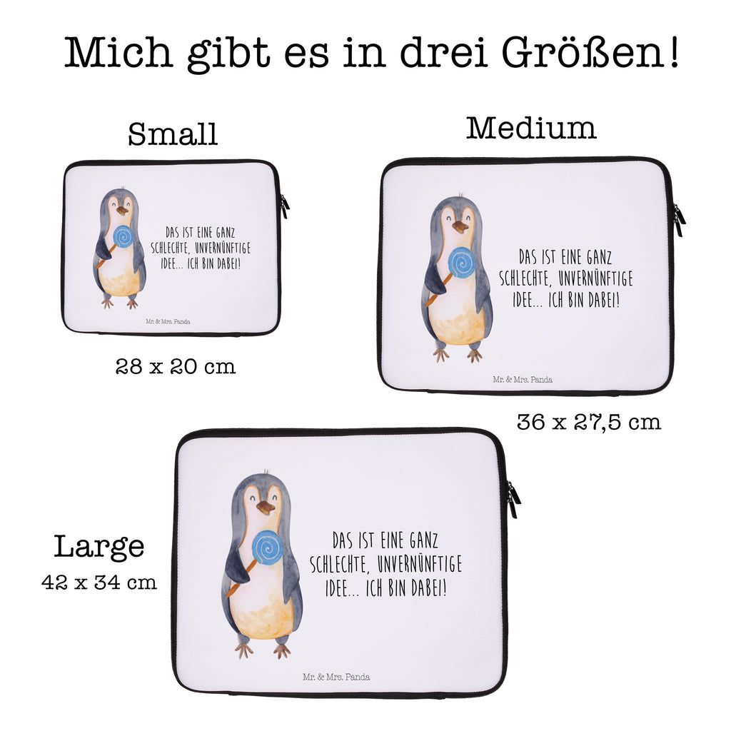 20 x 28 Notebook Tasche  Pinguin Lolli Notebook Tasche, Laptop, Computertasche, Tasche, Pinguin, Pinguine, Lolli, Süßigkeiten, Blödsinn, Spruch, Rebell, Gauner, Ganove, Rabauke