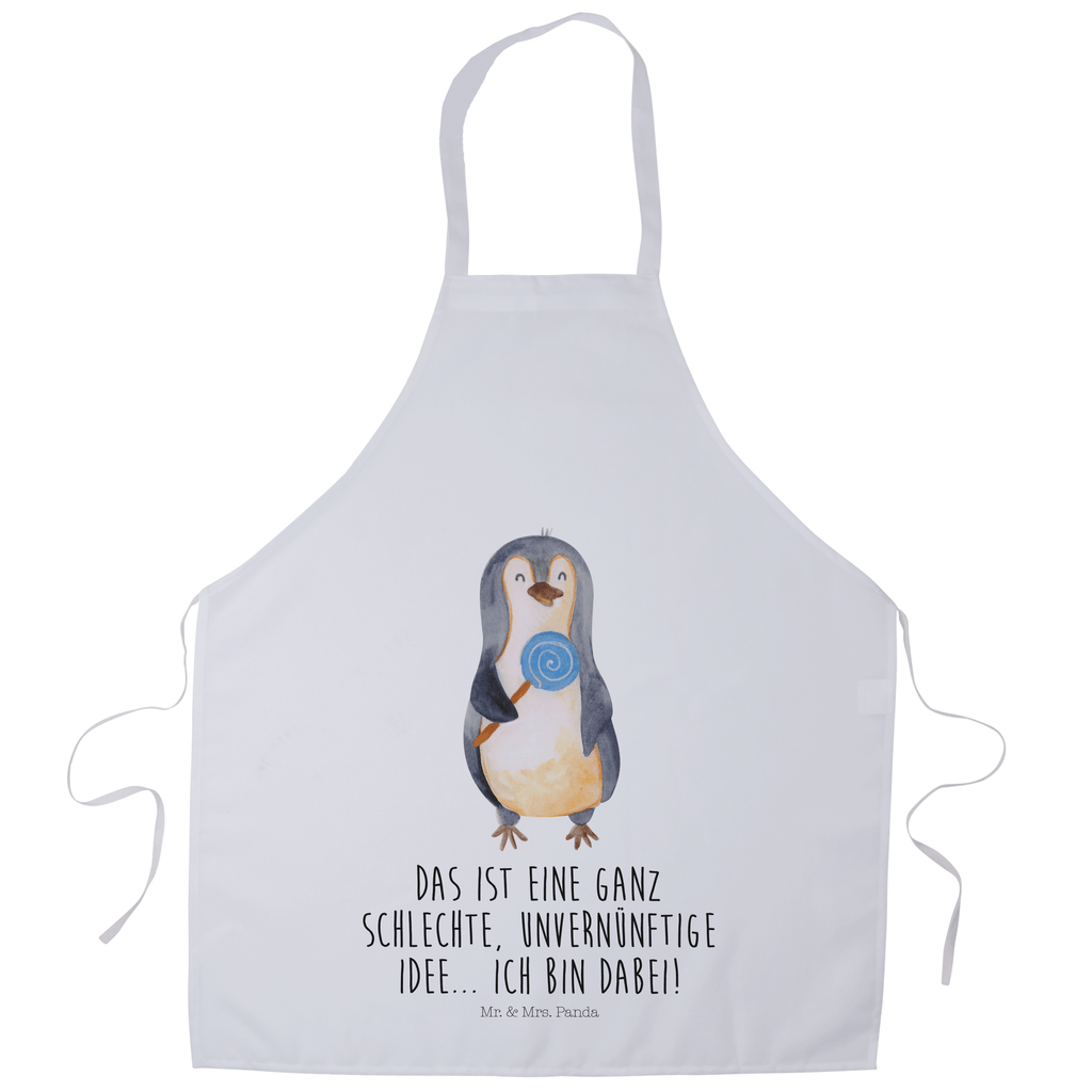 Kochschürze Pinguin Lolli Schürze, Backschürze, Küchenschürze, Grillschürze, Latzschürze, Pinguin, Pinguine, Lolli, Süßigkeiten, Blödsinn, Spruch, Rebell, Gauner, Ganove, Rabauke