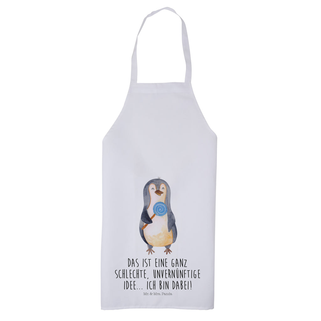 Kochschürze Pinguin Lolli Schürze, Backschürze, Küchenschürze, Grillschürze, Latzschürze, Pinguin, Pinguine, Lolli, Süßigkeiten, Blödsinn, Spruch, Rebell, Gauner, Ganove, Rabauke