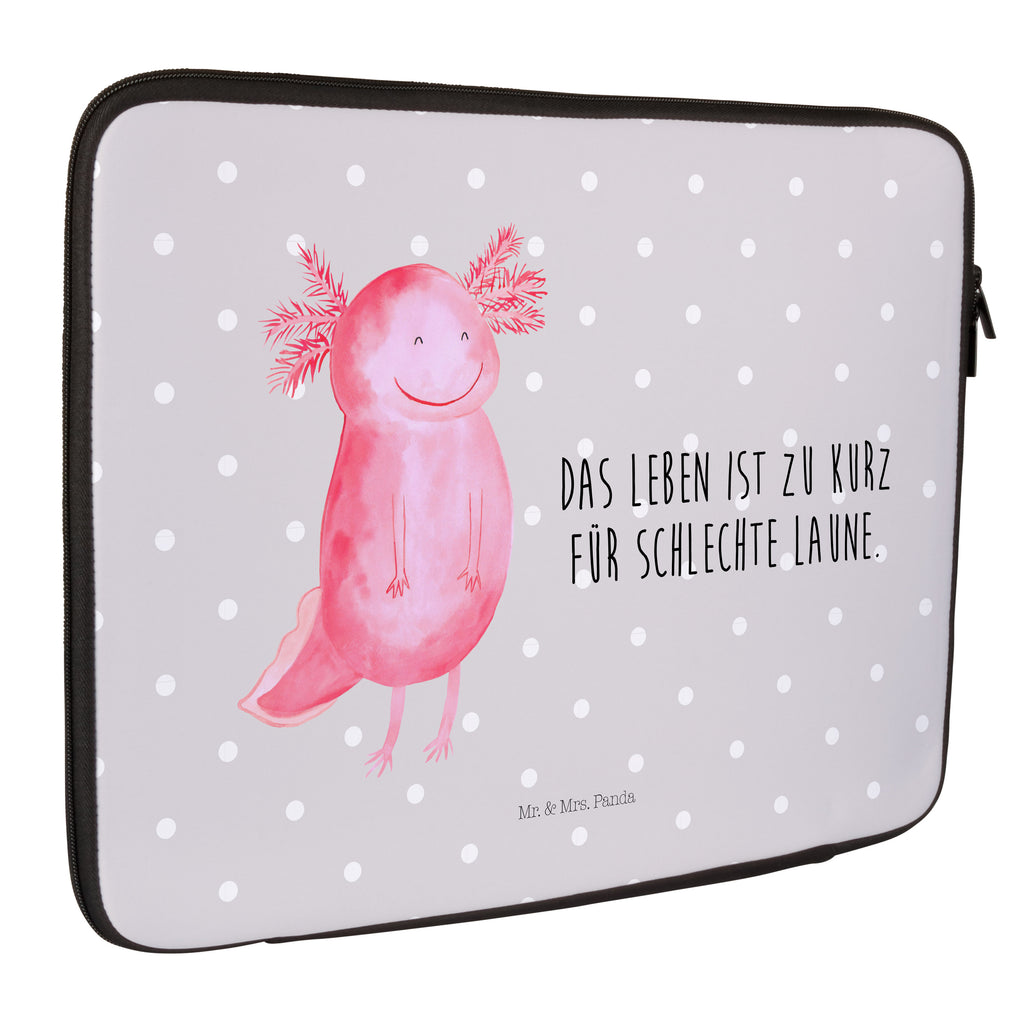 20 x 28 Notebook Tasche  Axolotl glücklich