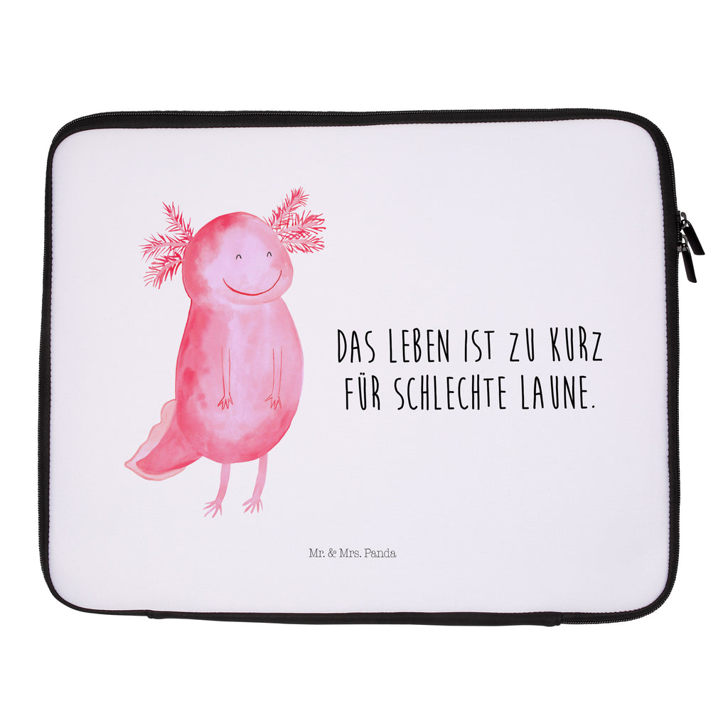 20 x 28 Notebook Tasche  Axolotl glücklich