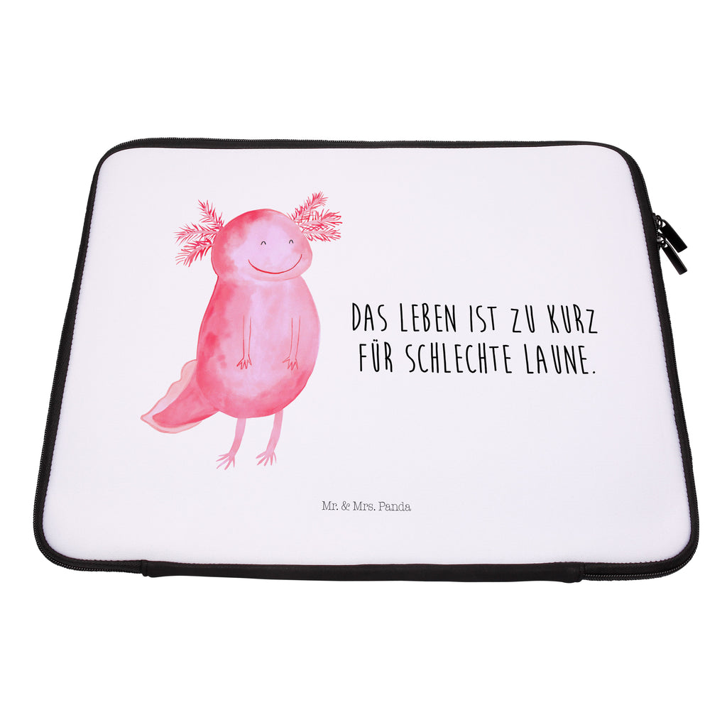 20 x 28 Notebook Tasche  Axolotl glücklich