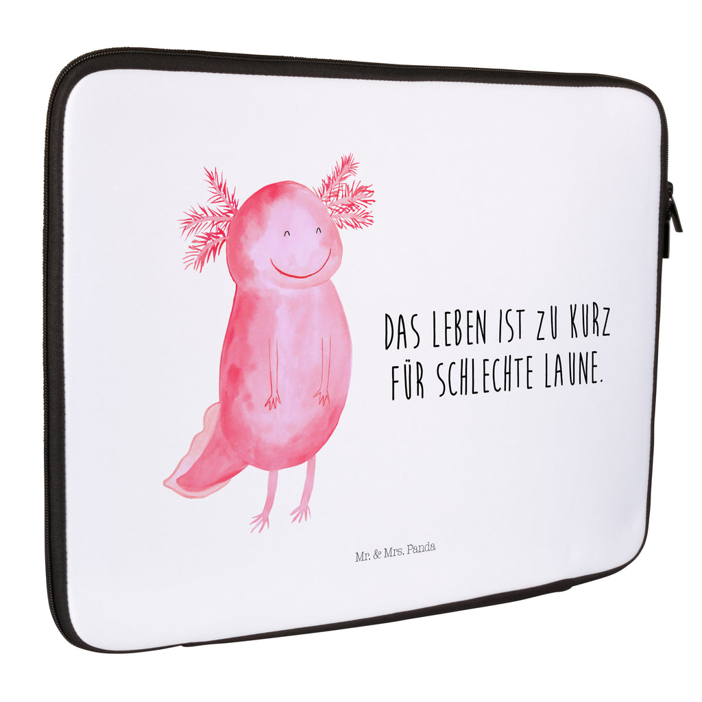 20 x 28 Notebook Tasche  Axolotl glücklich