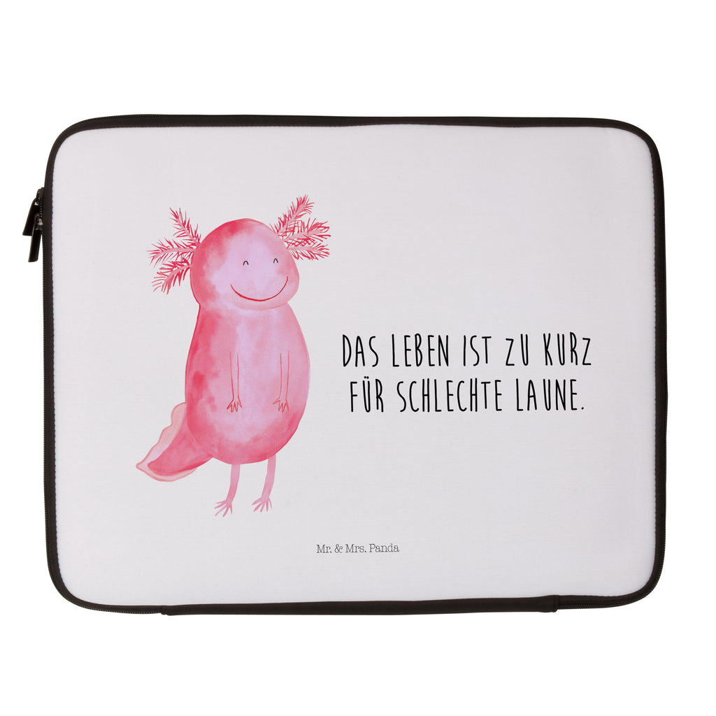 20 x 28 Notebook Tasche  Axolotl glücklich