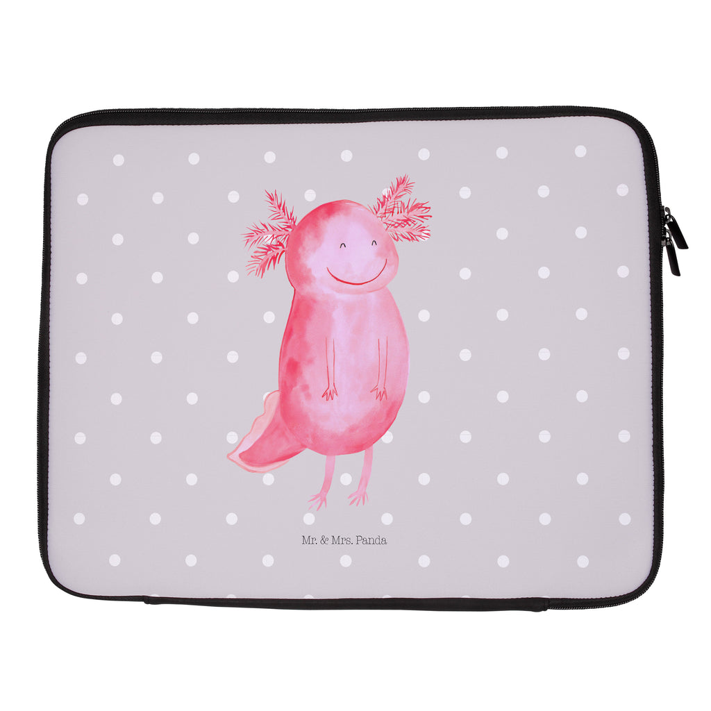 20 x 28 Notebook Tasche  Axolotl glücklich