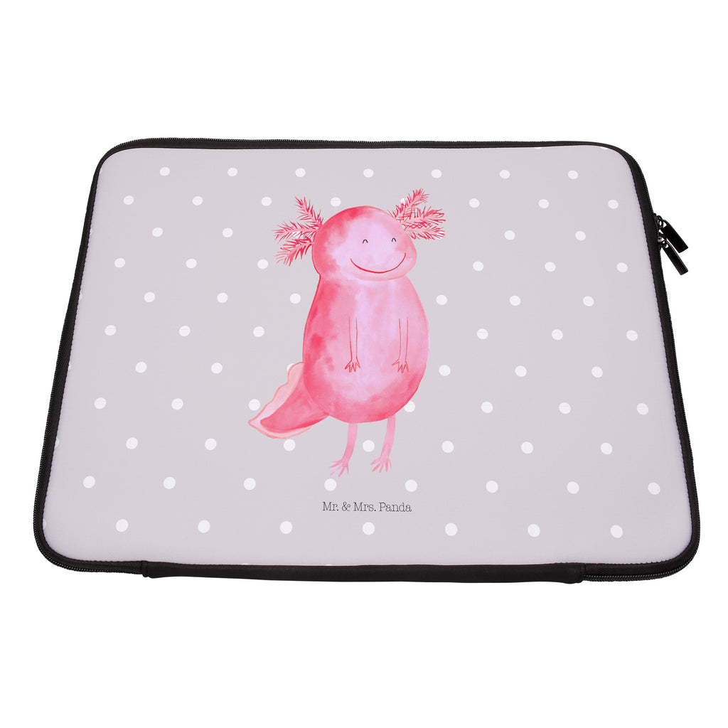 20 x 28 Notebook Tasche  Axolotl glücklich