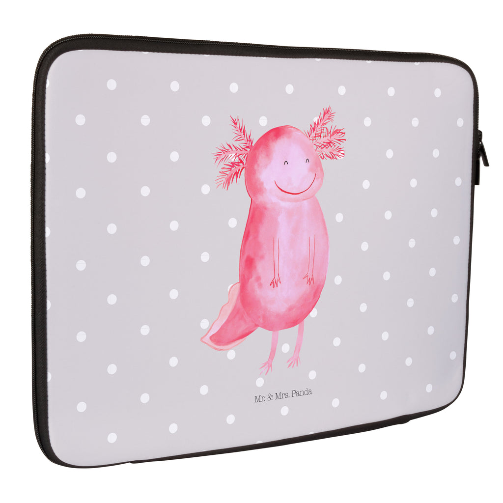 20 x 28 Notebook Tasche  Axolotl glücklich