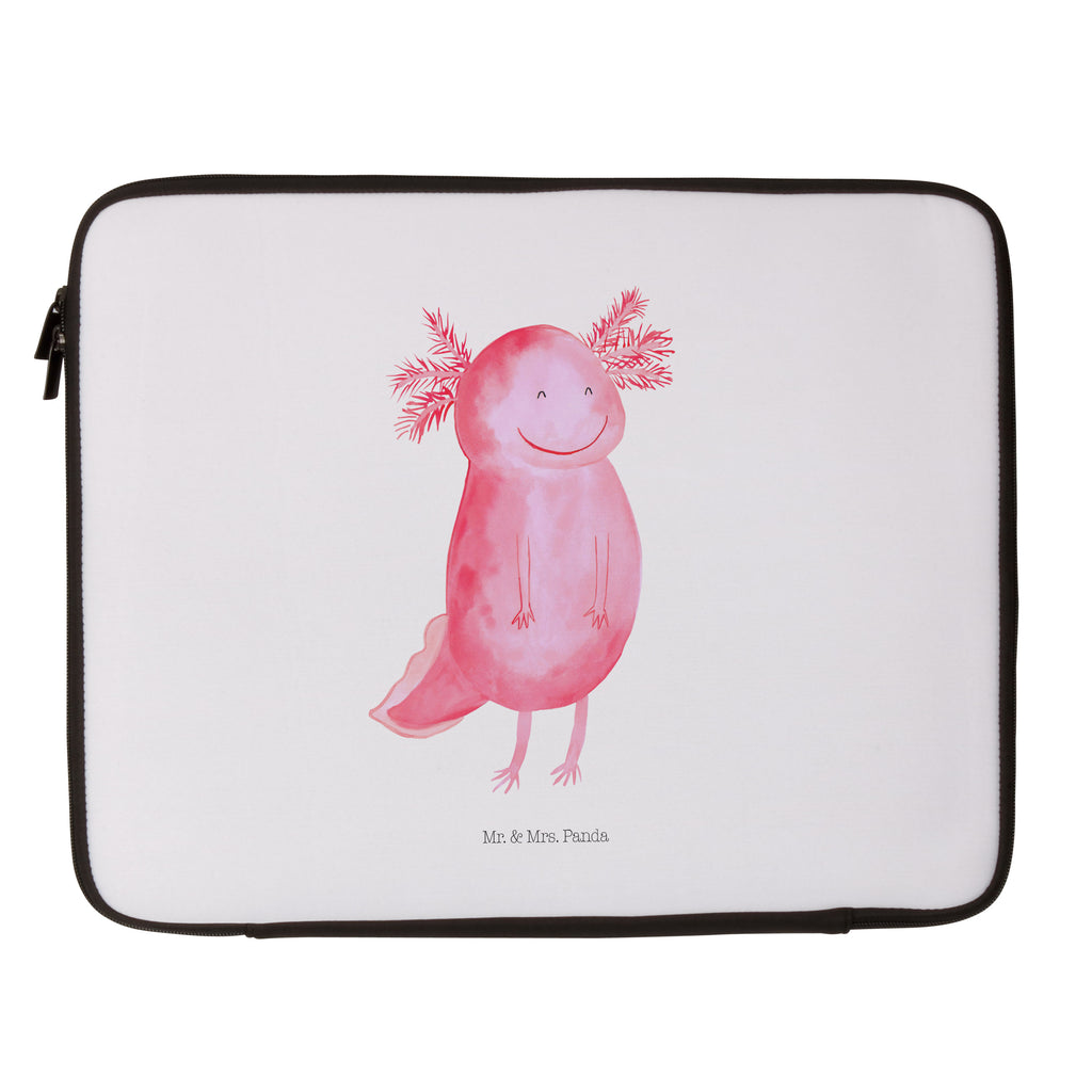20 x 28 Notebook Tasche  Axolotl glücklich