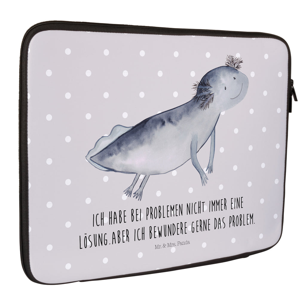 20 x 28 Notebook Tasche  Axolotl schwimmt Notebook Tasche, Laptop, Computertasche, Tasche, Axolotl, Molch, Axolot, Schwanzlurch, Lurch, Lurche, Problem, Probleme, Lösungen, Motivation