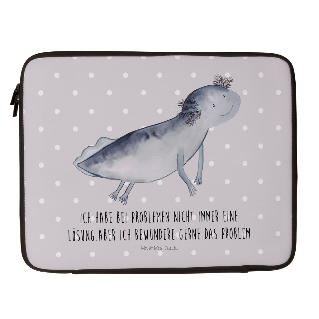 20 x 28 Notebook Tasche  Axolotl schwimmt Notebook Tasche, Laptop, Computertasche, Tasche, Axolotl, Molch, Axolot, Schwanzlurch, Lurch, Lurche, Problem, Probleme, Lösungen, Motivation