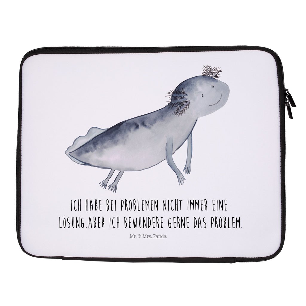 20 x 28 Notebook Tasche  Axolotl schwimmt Notebook Tasche, Laptop, Computertasche, Tasche, Axolotl, Molch, Axolot, Schwanzlurch, Lurch, Lurche, Problem, Probleme, Lösungen, Motivation