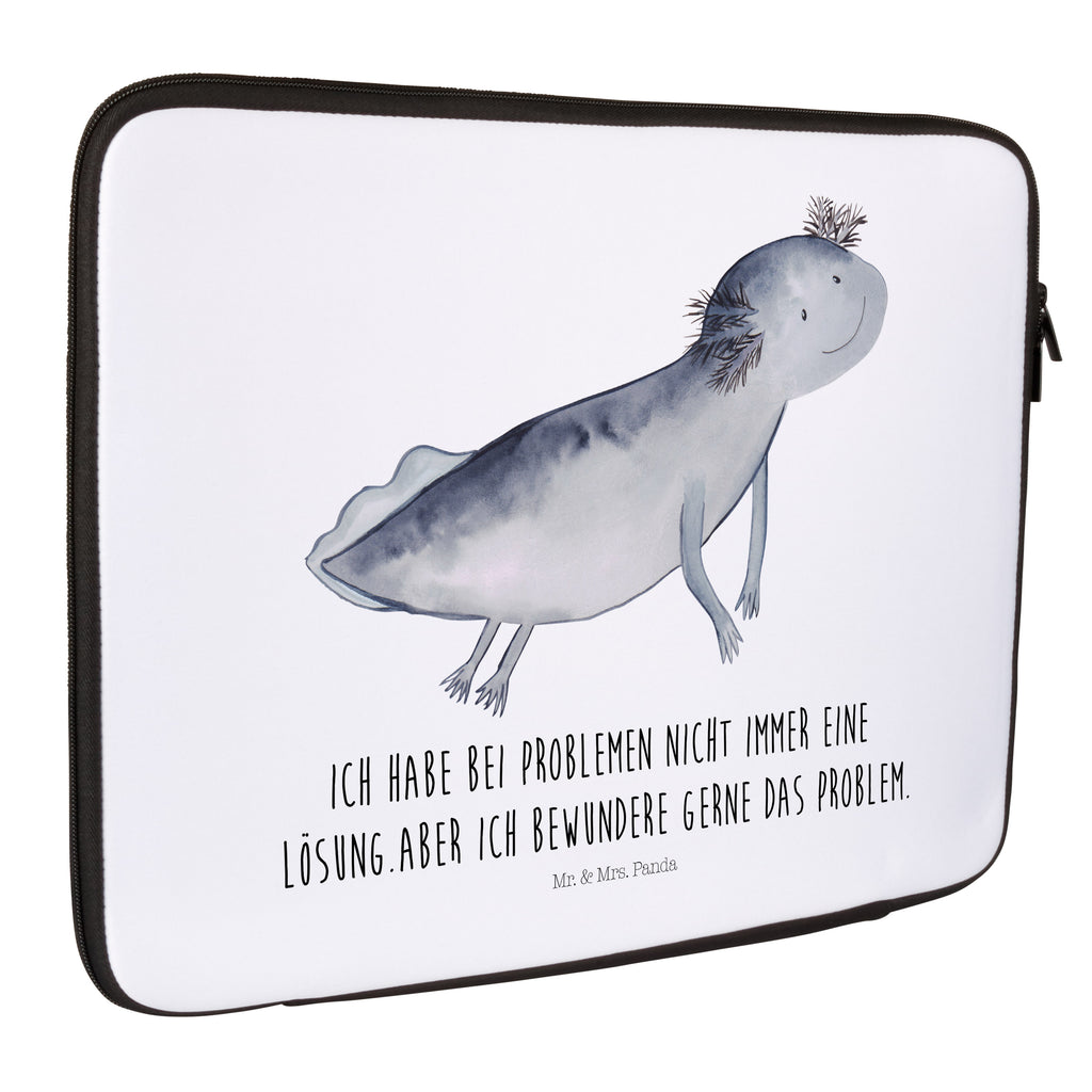 20 x 28 Notebook Tasche  Axolotl schwimmt Notebook Tasche, Laptop, Computertasche, Tasche, Axolotl, Molch, Axolot, Schwanzlurch, Lurch, Lurche, Problem, Probleme, Lösungen, Motivation