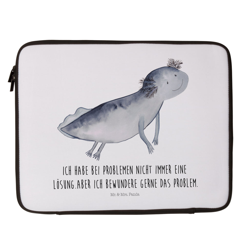 20 x 28 Notebook Tasche  Axolotl schwimmt Notebook Tasche, Laptop, Computertasche, Tasche, Axolotl, Molch, Axolot, Schwanzlurch, Lurch, Lurche, Problem, Probleme, Lösungen, Motivation