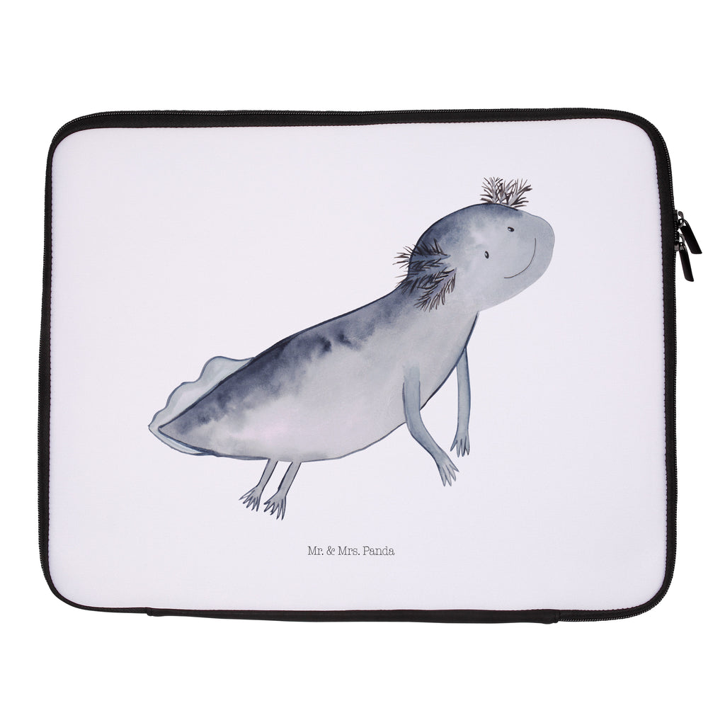 20 x 28 Notebook Tasche  Axolotl schwimmt Notebook Tasche, Laptop, Computertasche, Tasche, Axolotl, Molch, Axolot, Schwanzlurch, Lurch, Lurche, Problem, Probleme, Lösungen, Motivation
