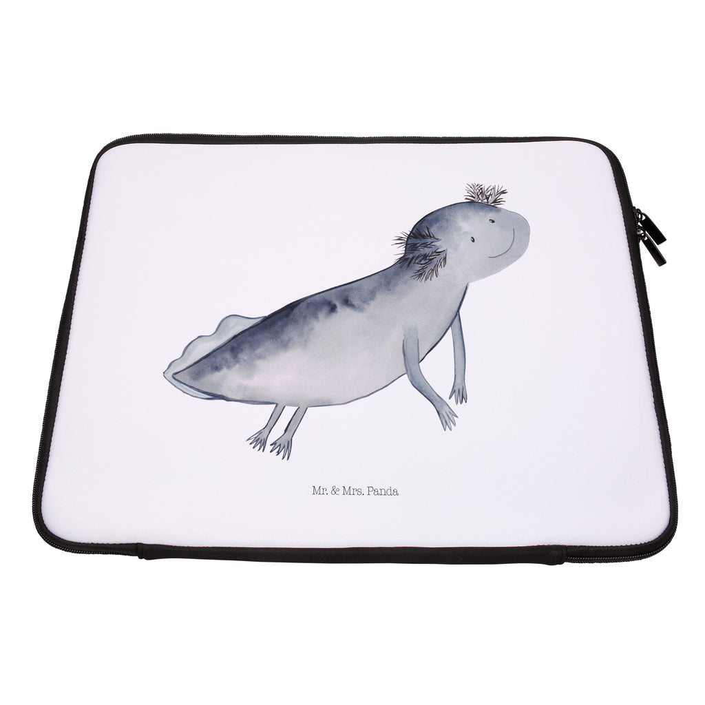 20 x 28 Notebook Tasche  Axolotl schwimmt Notebook Tasche, Laptop, Computertasche, Tasche, Axolotl, Molch, Axolot, Schwanzlurch, Lurch, Lurche, Problem, Probleme, Lösungen, Motivation