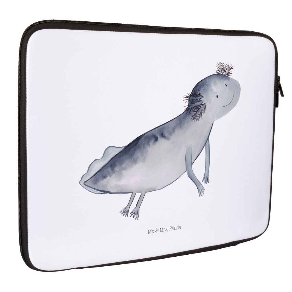 20 x 28 Notebook Tasche  Axolotl schwimmt Notebook Tasche, Laptop, Computertasche, Tasche, Axolotl, Molch, Axolot, Schwanzlurch, Lurch, Lurche, Problem, Probleme, Lösungen, Motivation