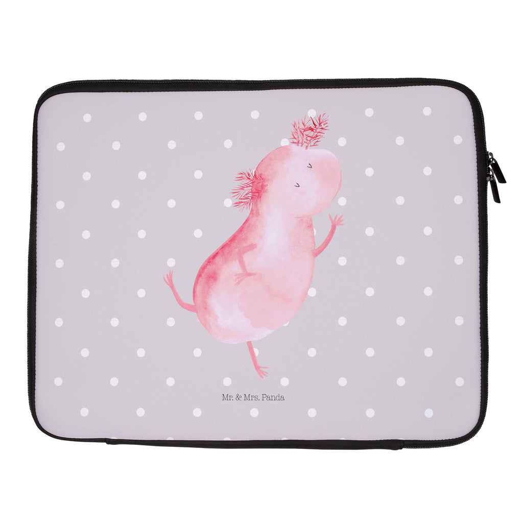 20 x 28 Notebook Tasche  Axolotl tanzt Notebook Tasche, Laptop, Computertasche, Tasche, Axolotl, Molch, Axolot, Schwanzlurch, Lurch, Lurche, Dachschaden, Sterne, verrückt, Freundin, beste Freundin